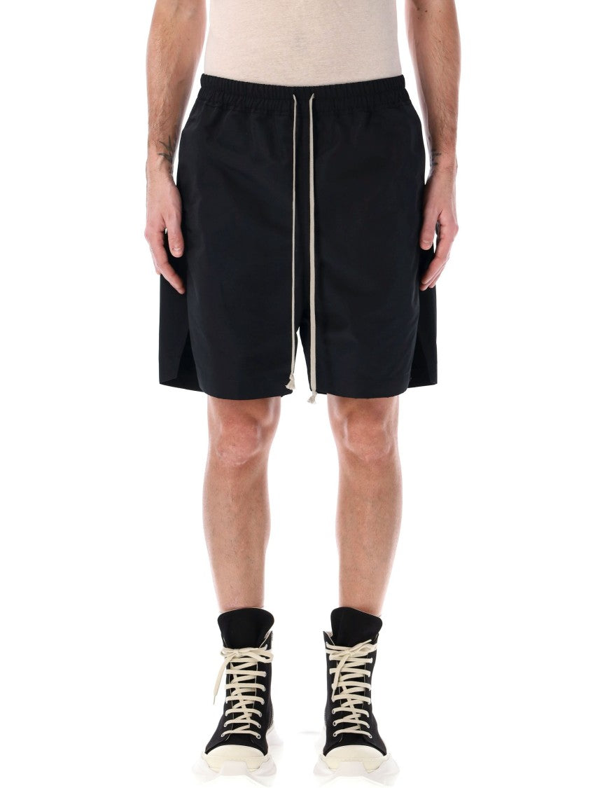 Rick Owens Dropped Crotch Black Boxers With Elastic Waistband