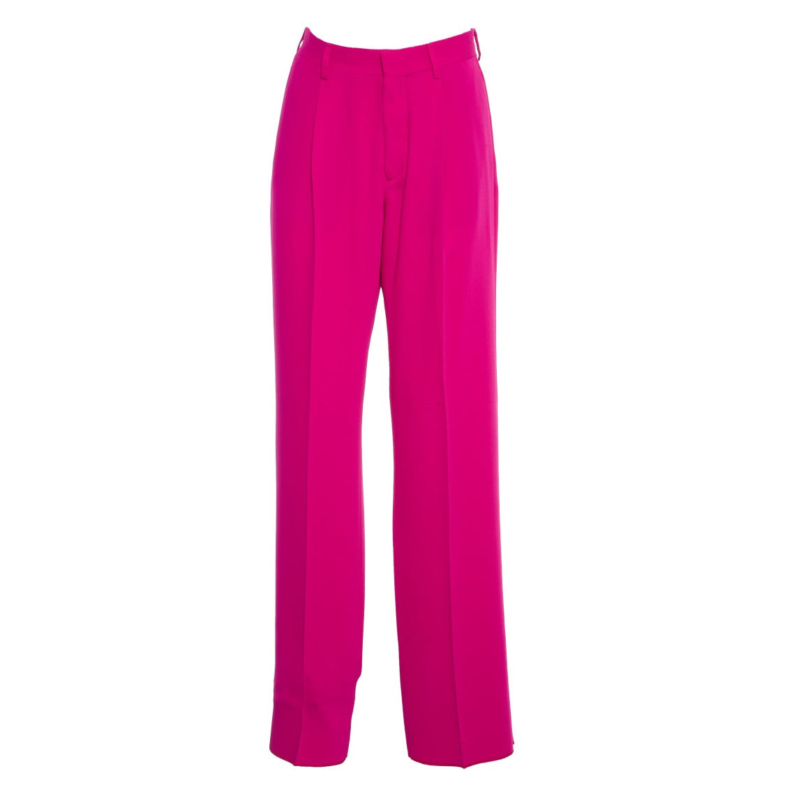 Saulina Milano Fuchsia Tailored Pants With Straight Leg Design