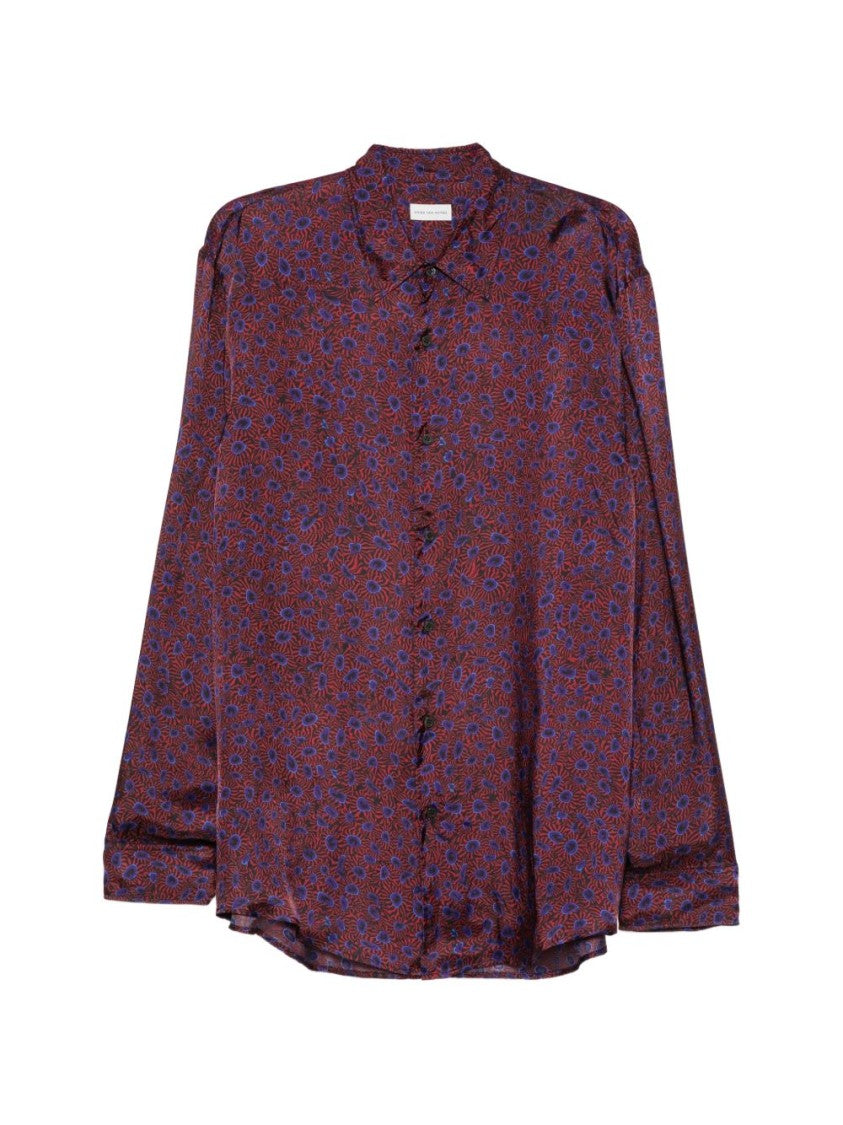 Dries Van Noten Floral Patterned Relaxed-Fit Classic Shirt
