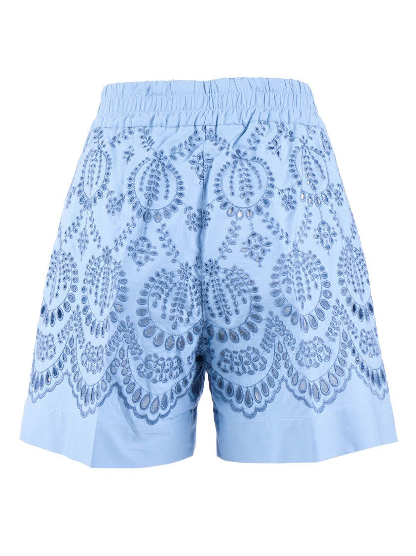 P.A.R.O.S.H. Light Blue Cut Out Shorts