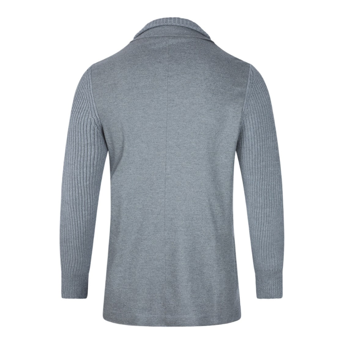 Eleventy Hybrid Blazer-Style Jacket With Knit Sleeves