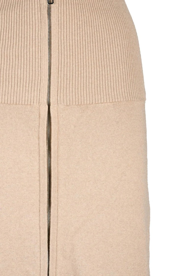 Sportmax Lacca Wool Skirt - Beige