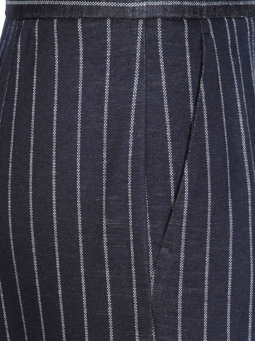 Max Mara Tailored Pinstripe Straight-Leg Pants