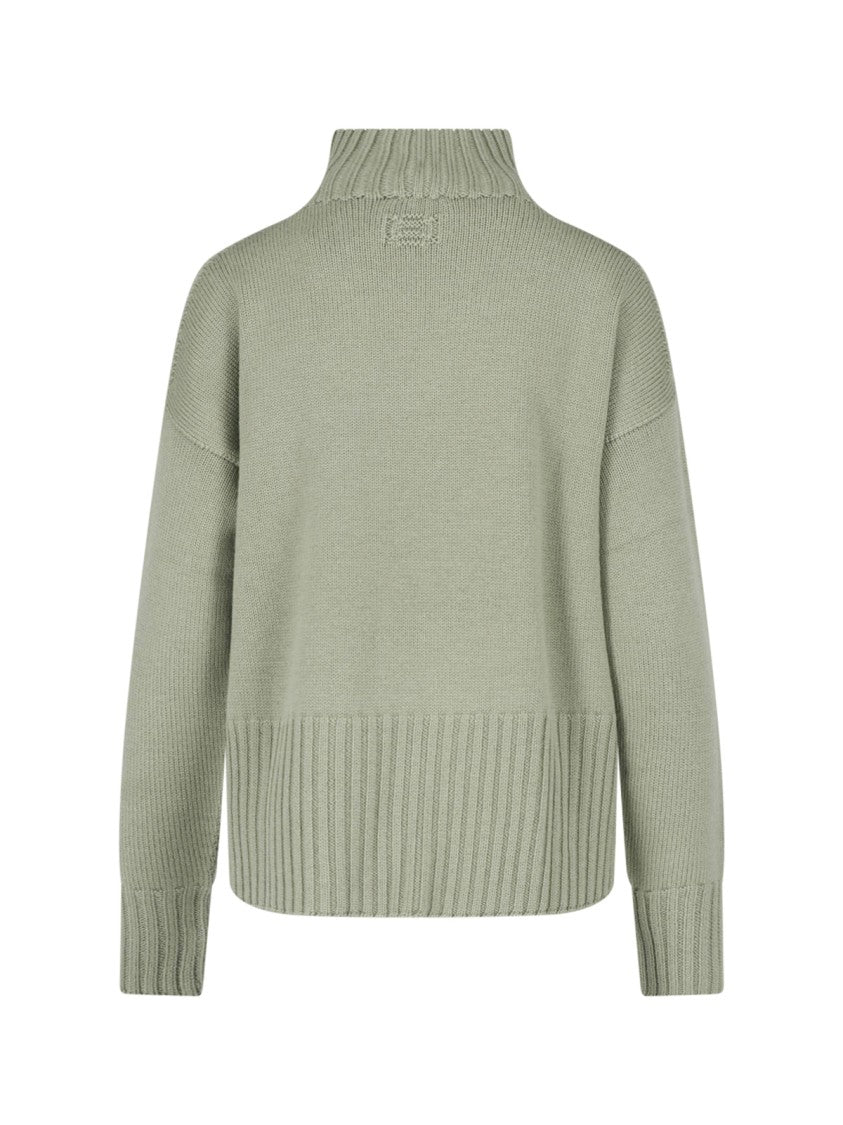 Drumohr Merino Wool Sweater With High Ribbed Turtleneck