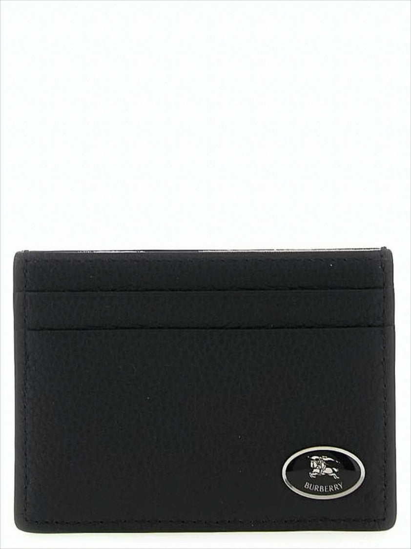 Burberry Textured Calf Leather Card Wallet