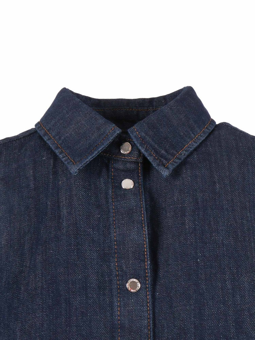7 For All Mankind Blossom Textured Sleeveless Shirt