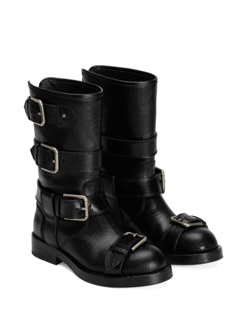 Dolce & Gabbana Leather Ankle Boots