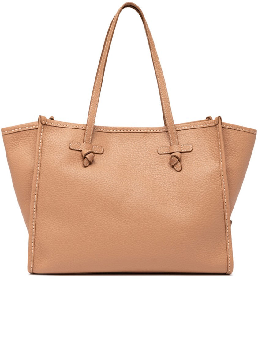 Gianni Chiarini Marcella Rectangular Brown Structured Leather Tote