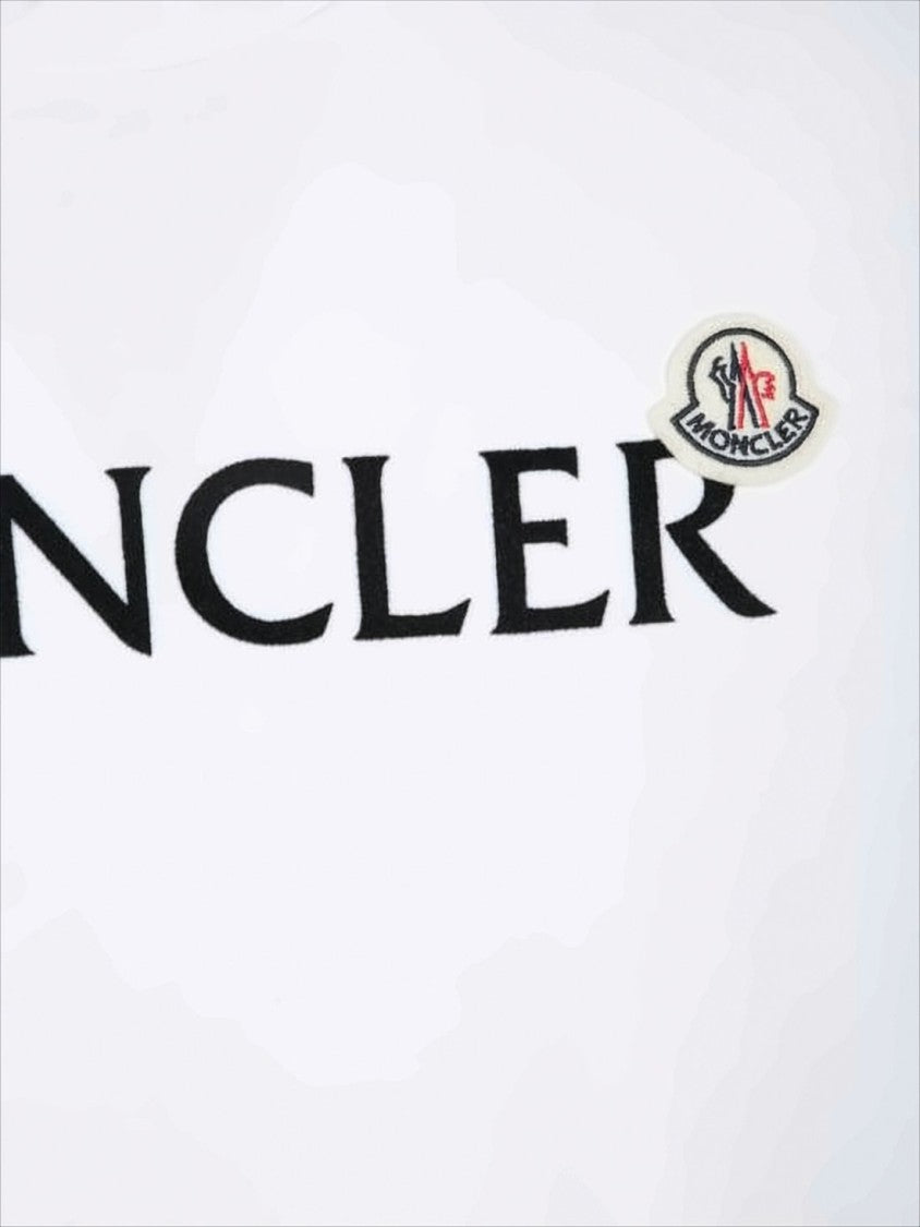 Moncler Minimalist Crew Neck T-Shirt With Bold Logo