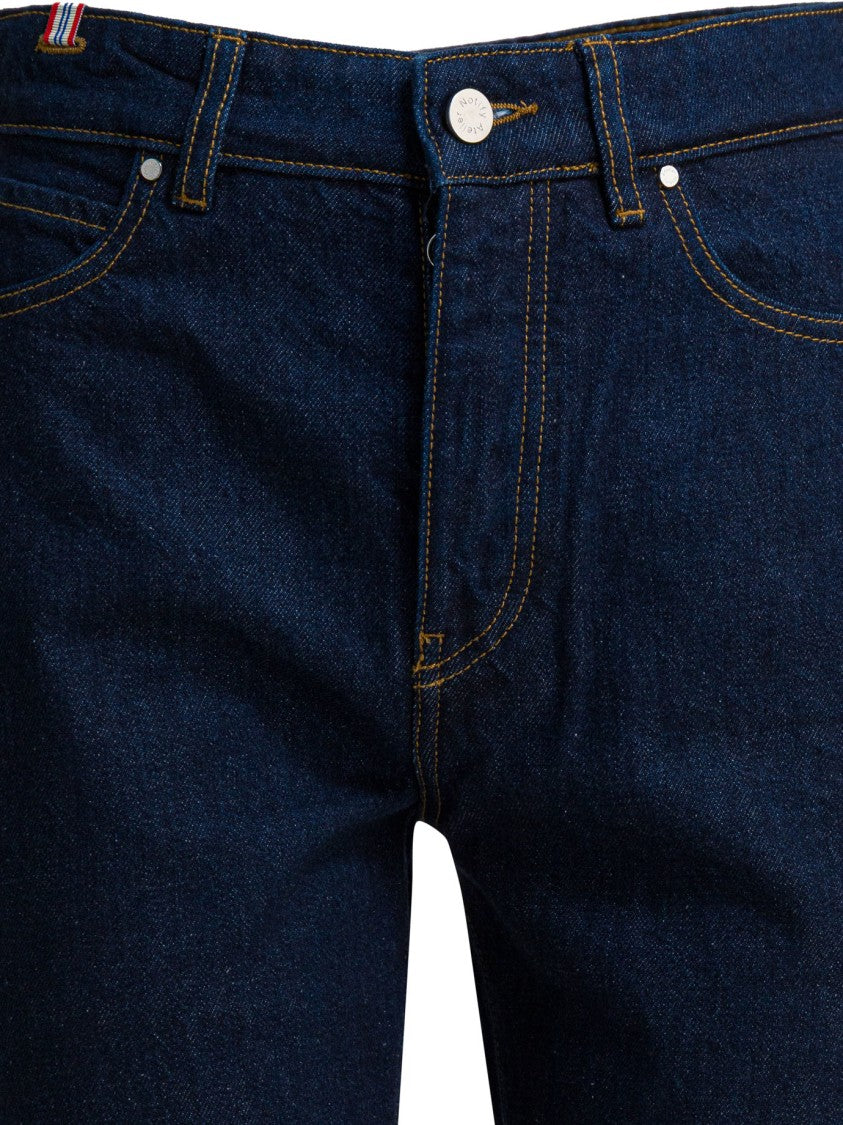 Ines De La Fressange High-Waisted Straight-Cut Jeans With Italian Pockets