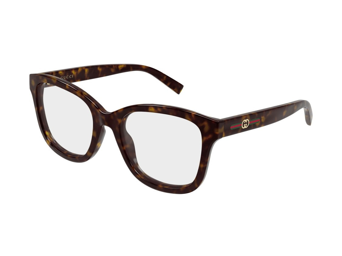 Gucci Gold Gg2104o Tortoiseshell Oversized Square Eyeglasses