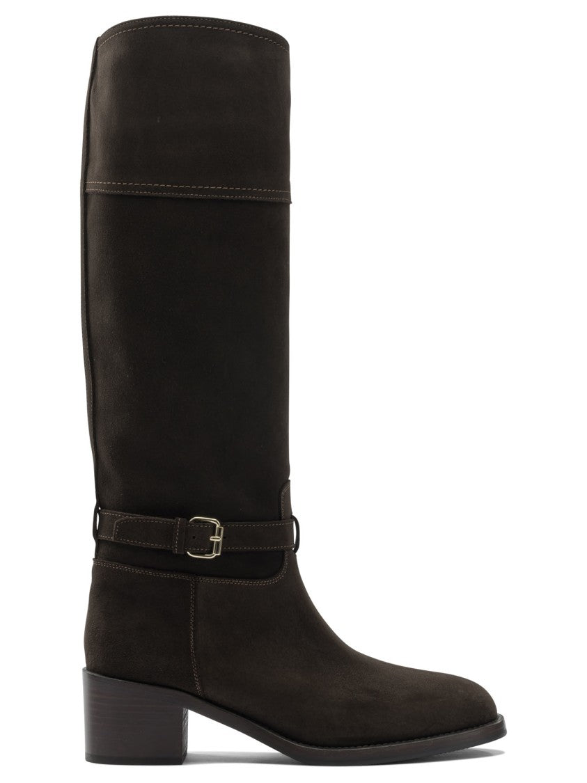 Maretto Knee-High Leather Ankle Boots