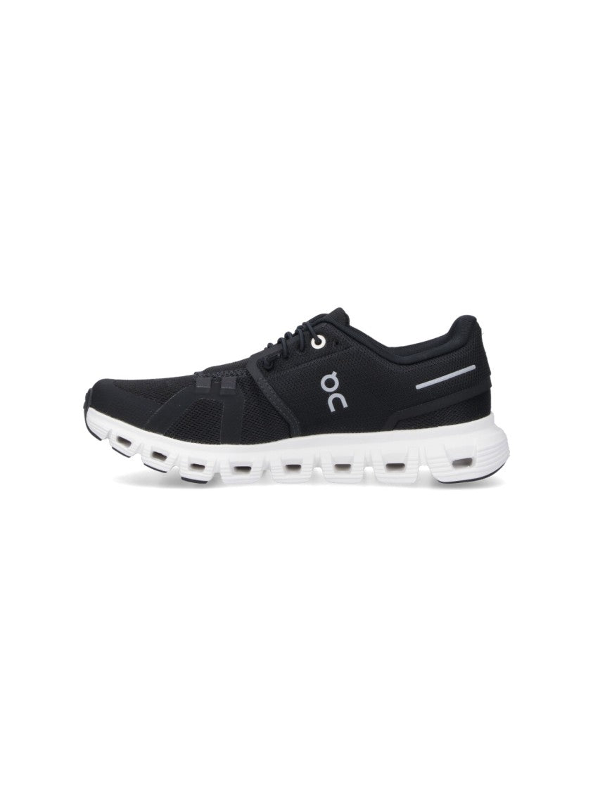 On Cloud 6 Sneakers With Rounded Toe And Textured Rubber Sole