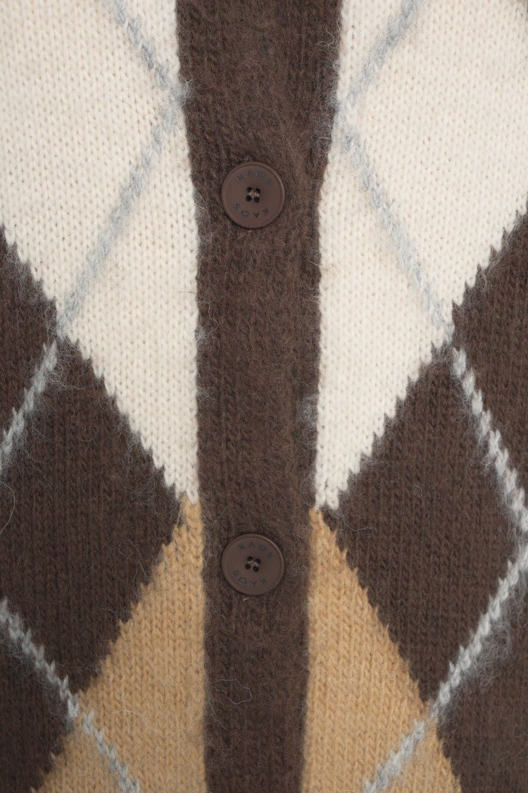 Kaos Classic Argyle Cardigan