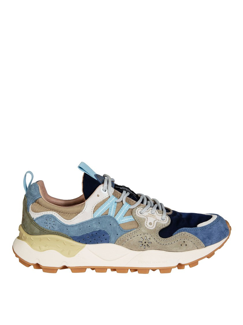 Flower Mountain Blue Yamano 3 Pig Nubuck Sneakers