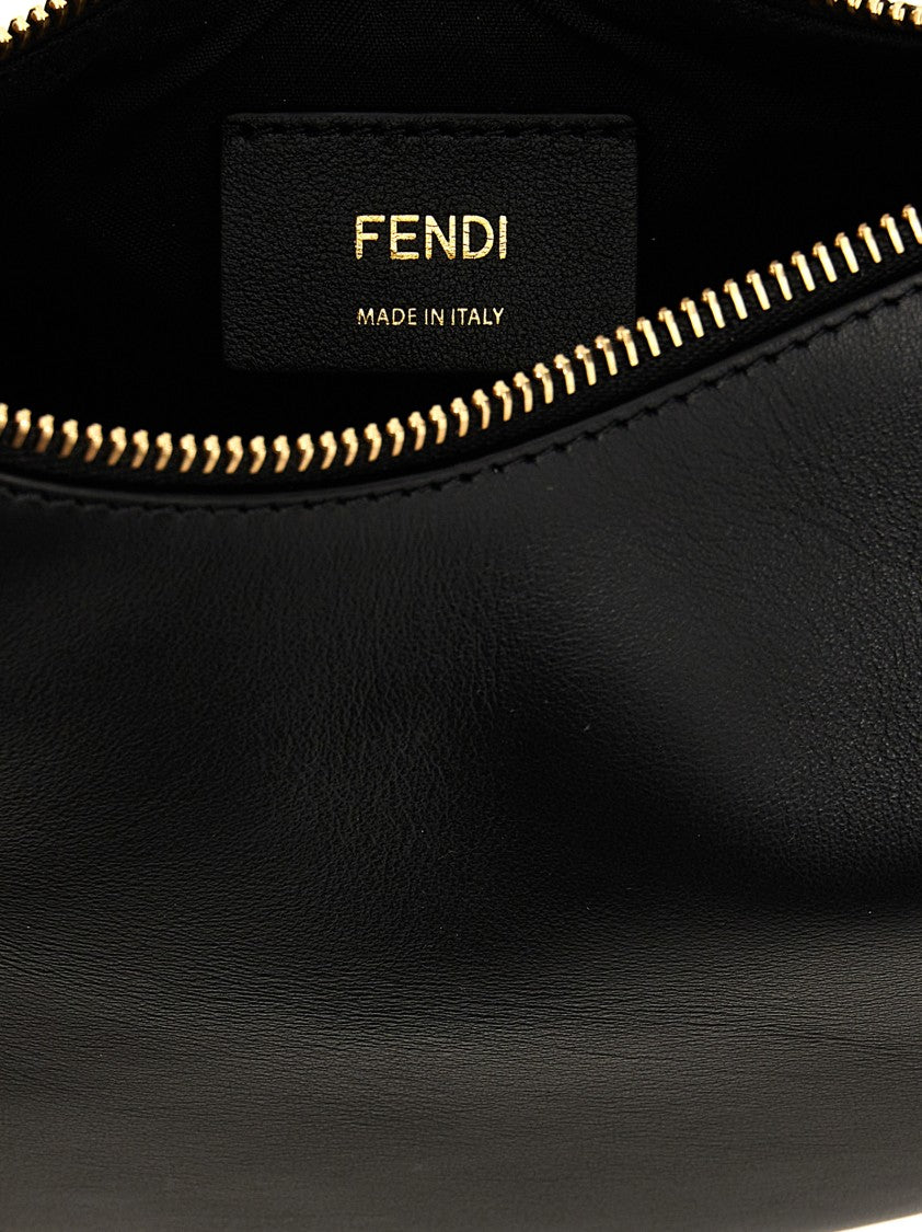 Fendi Crescent Mini Handbag With Gold-Toned Metal Accents