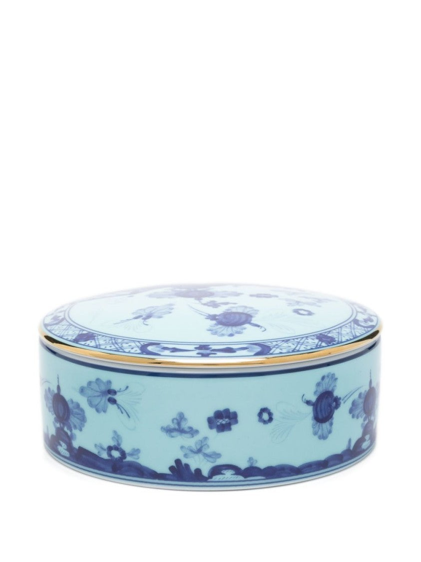 Ginori 1735 Floral Porcelain Container