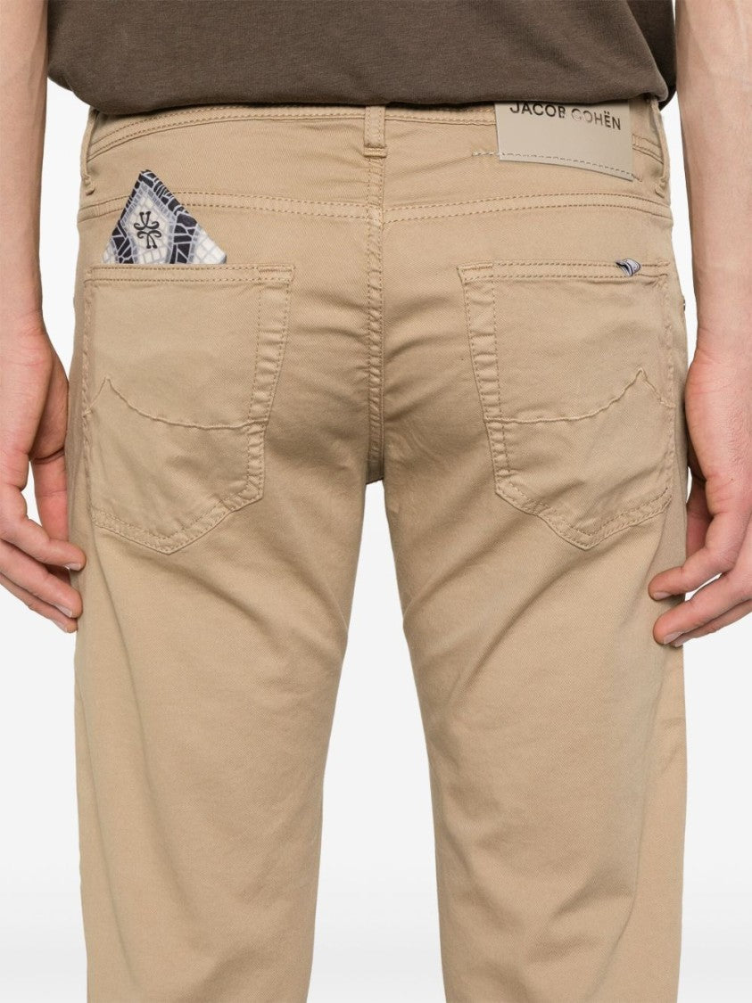 Jacob Cohen Almond Beige Jeans With Classic Five-Pocket Design