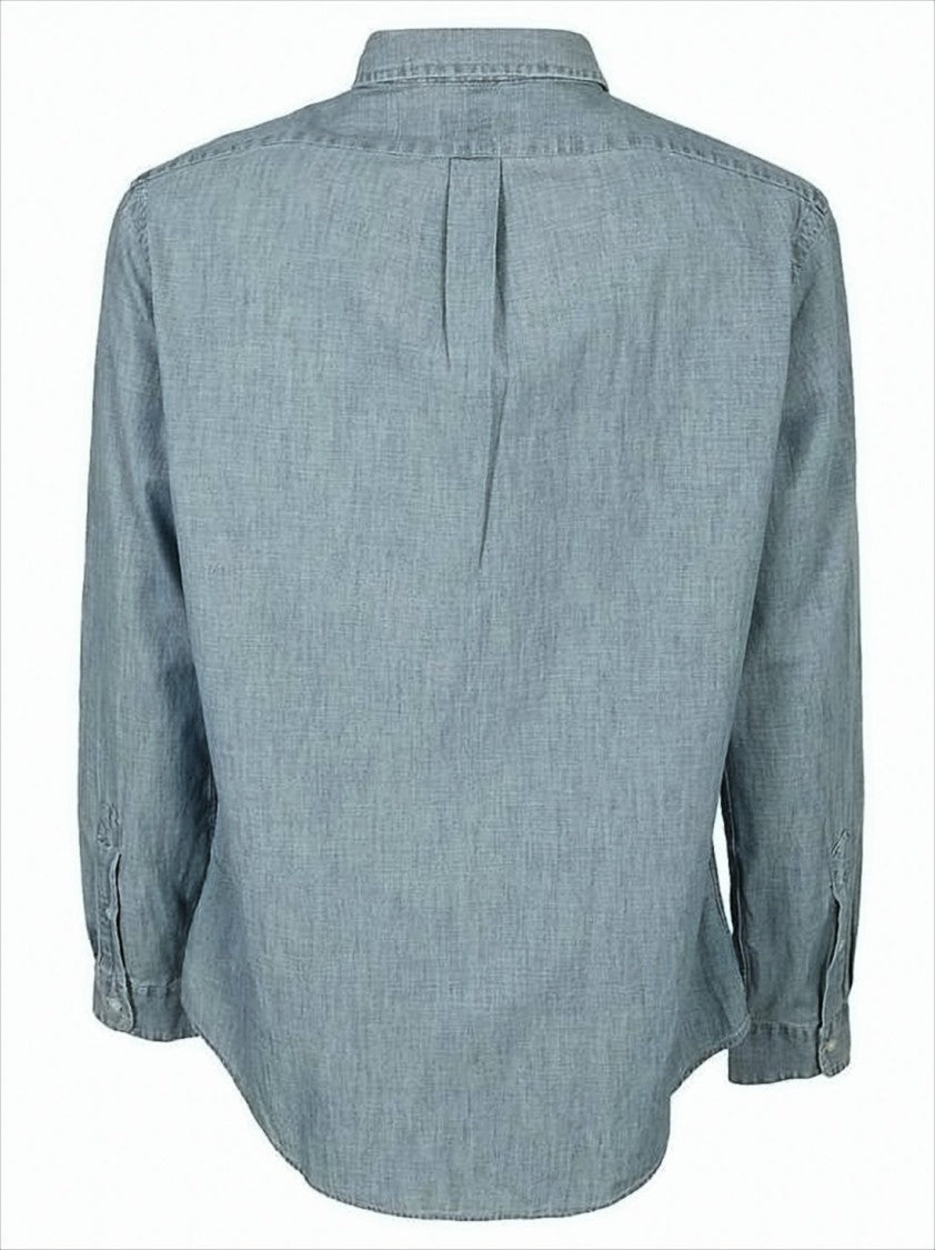 Polo Ralph Lauren Classic Button-Up Shirt In Light Blue Chambray