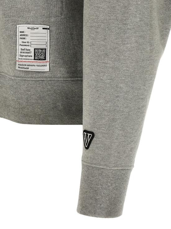 Maison Mihara Yasuhiro Orange Bold Text Long-Sleeve Sweatshirt
