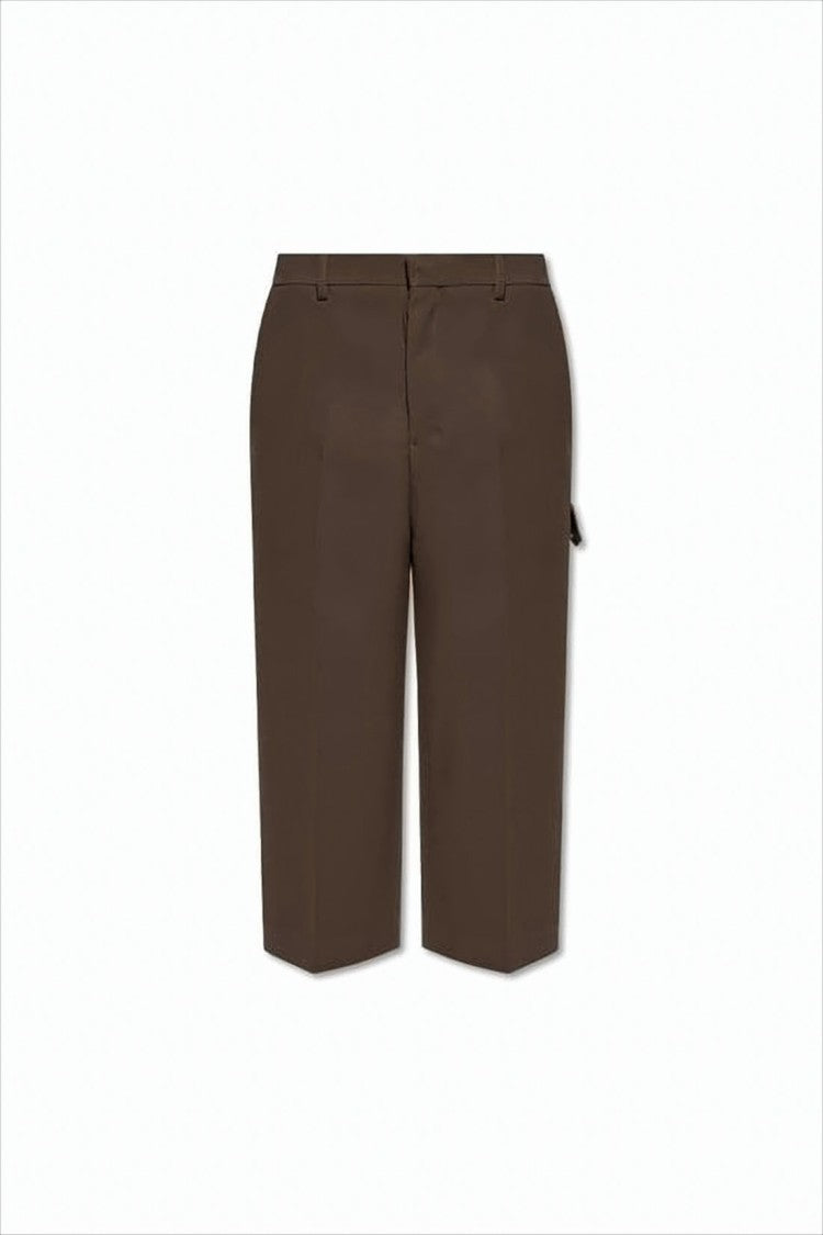 Ami Paris Straight-Cut Pants In Smooth Wool With Clean Lines