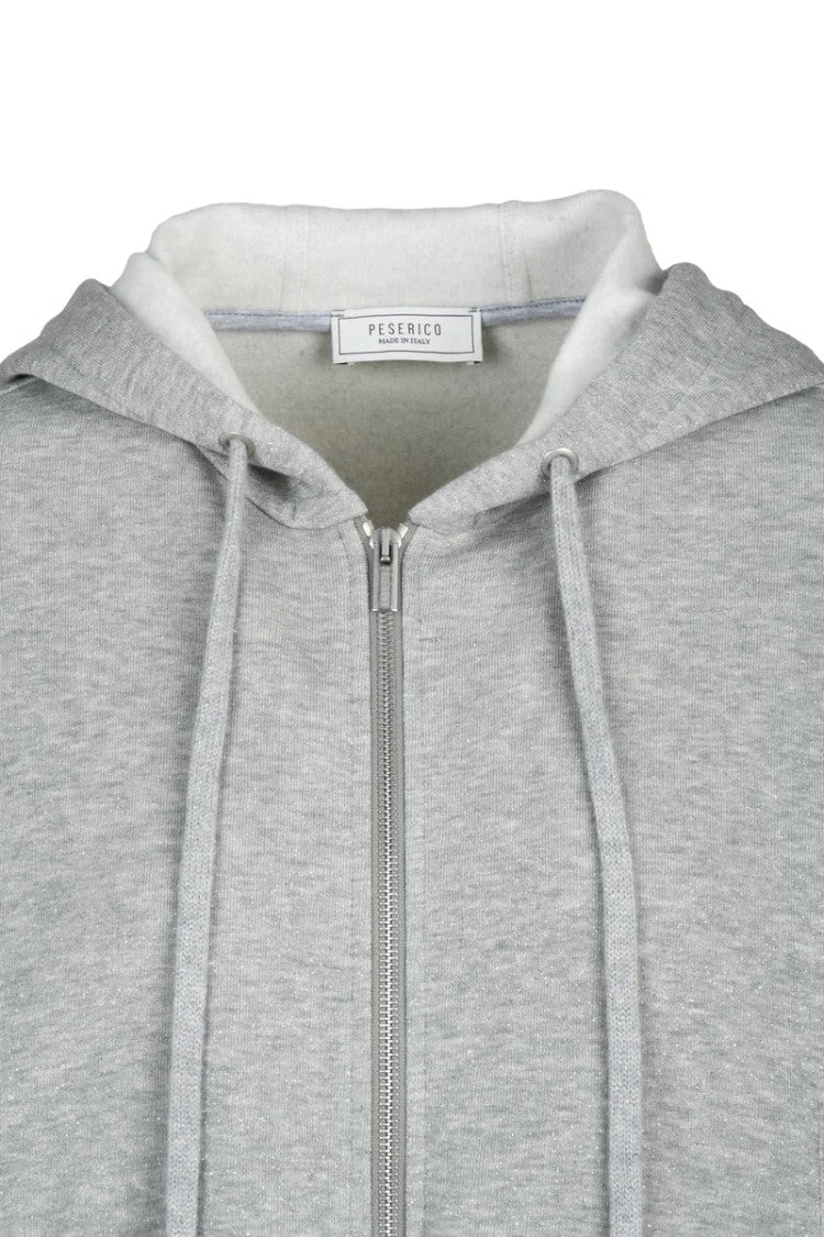 Peserico Cotton Blend Sweatshirt - Grey