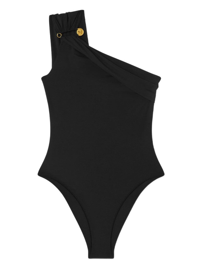 Versace Asymmetrical One-Shoulder Swimsuit