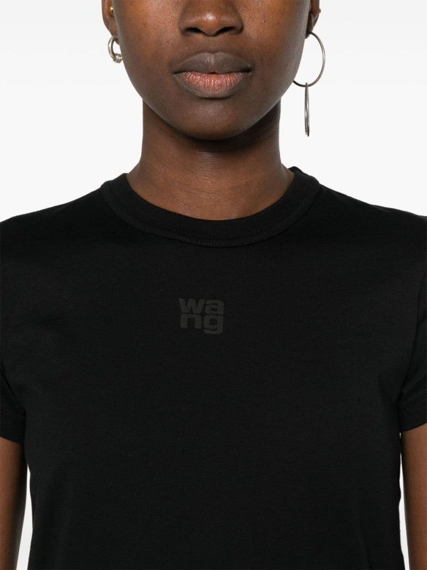 Alexander Wang Black Fitted Short-Sleeve T-Shirt