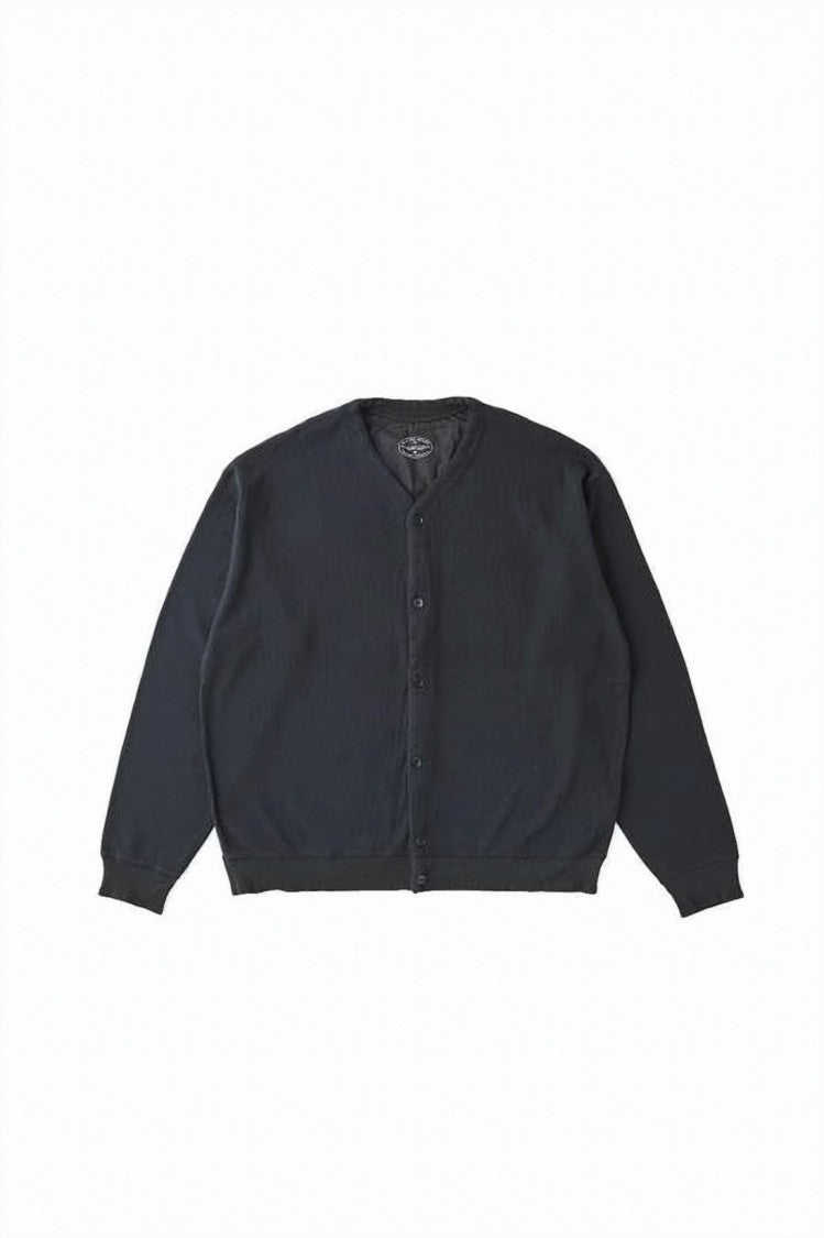 Maison Kitsuné Black Button-Up Jacket With Round Neckline