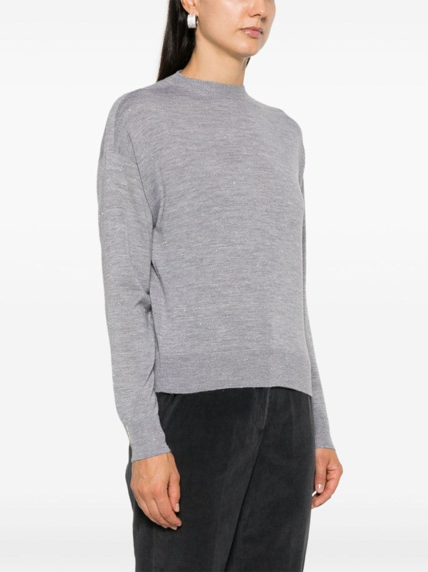 Peserico Metallic-Threading Sweater