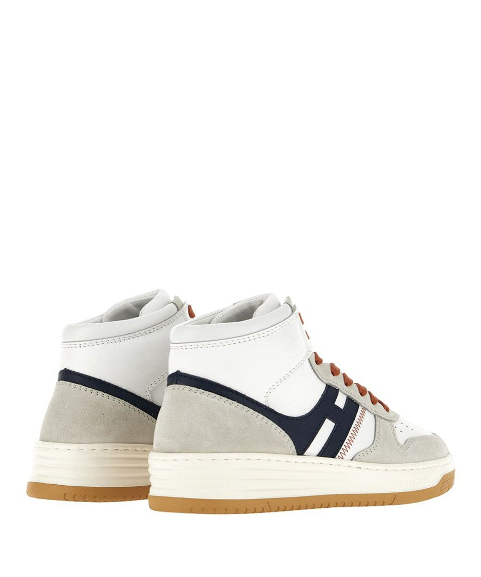 Hogan Mid-Top Sneakers With Suede Overlays