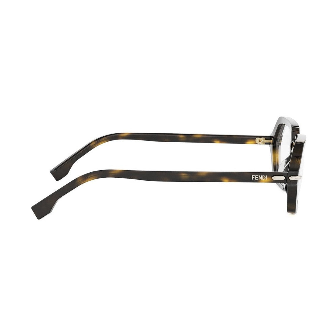 Fendi Havana Selleria Acetate Geometric Sunglasses