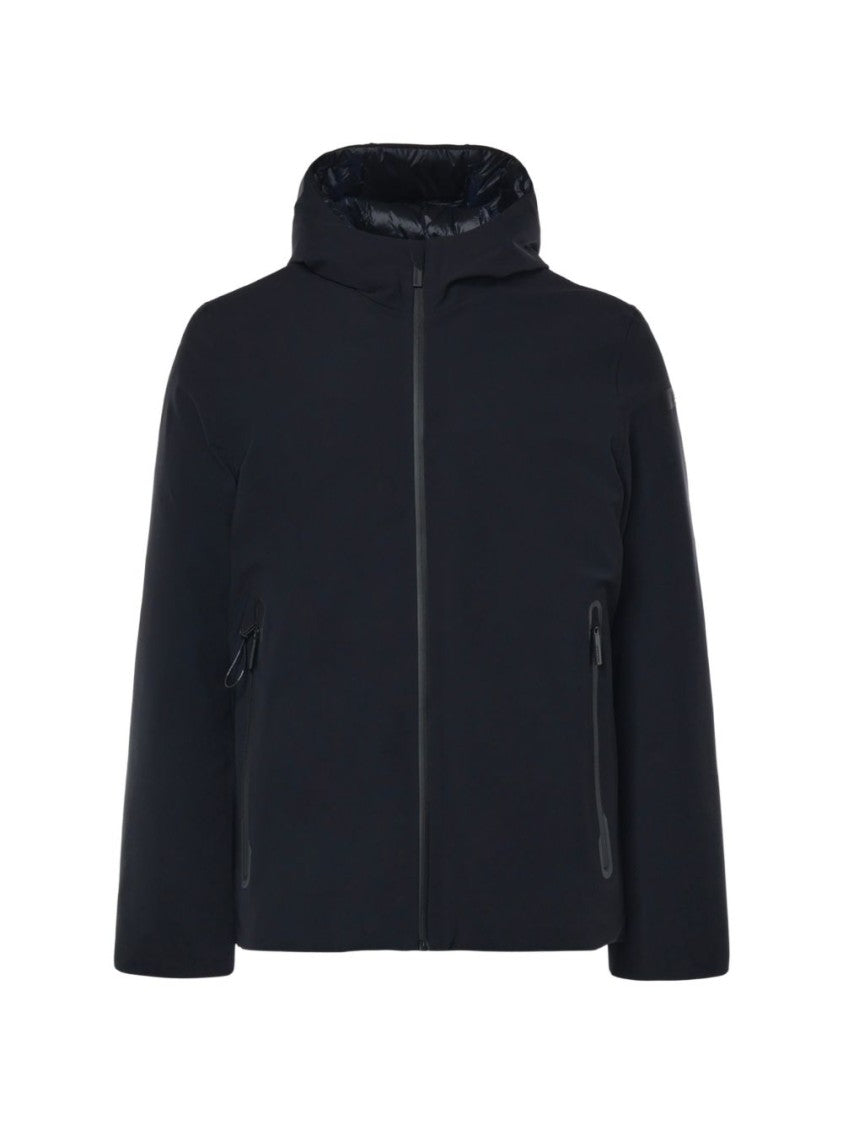 Rrd Black Matte Finish Hooded Zipper Jacket