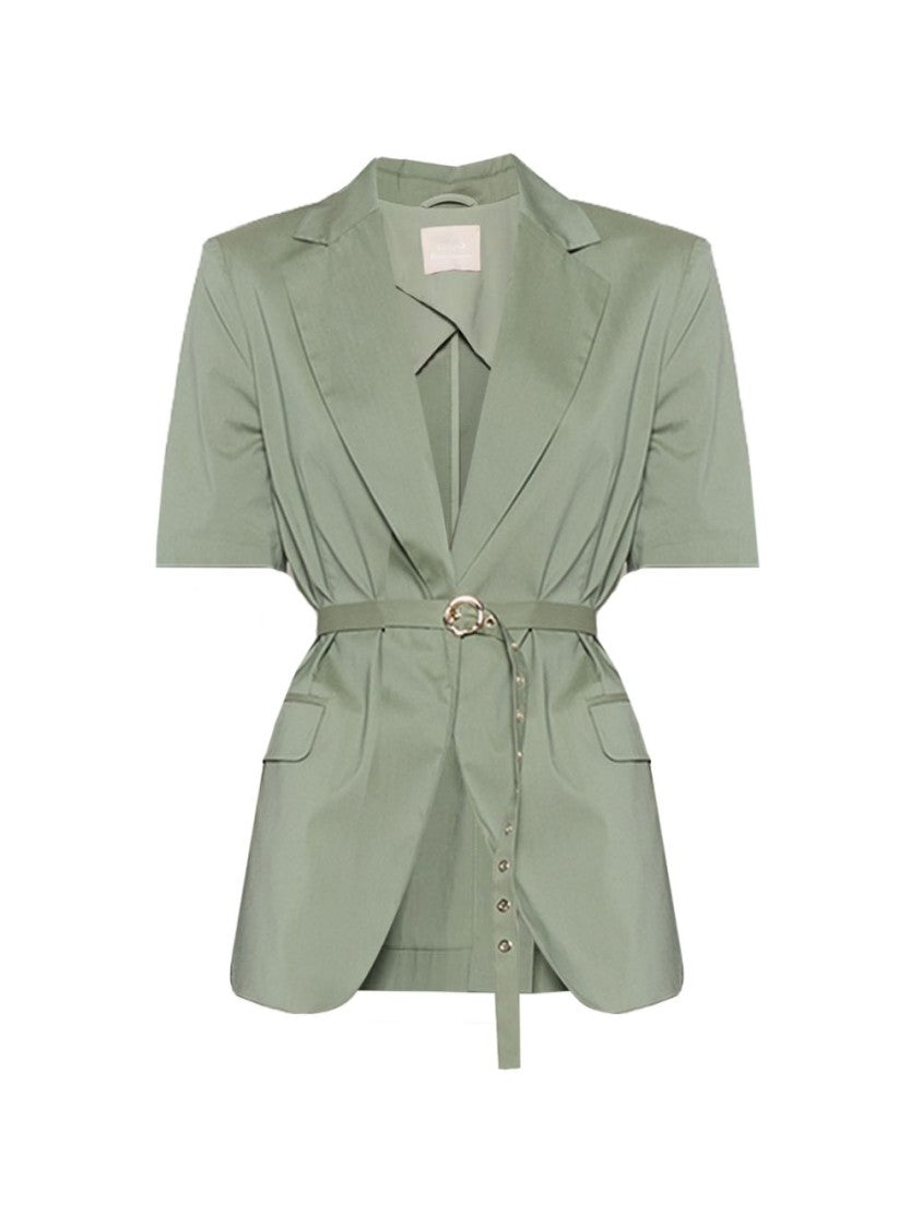 Liu Jo Green Tailored Belted Casual Jacket