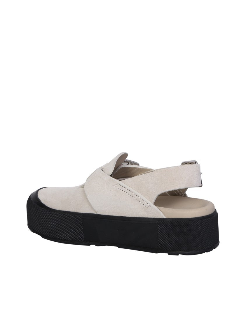 Alexander Mcqueen Beige Leather Sandals