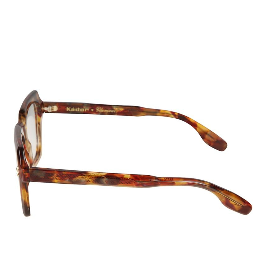 Kador Klara Glamour Bold Geometric Tortoiseshell Eyeglasses With Glossy Finish