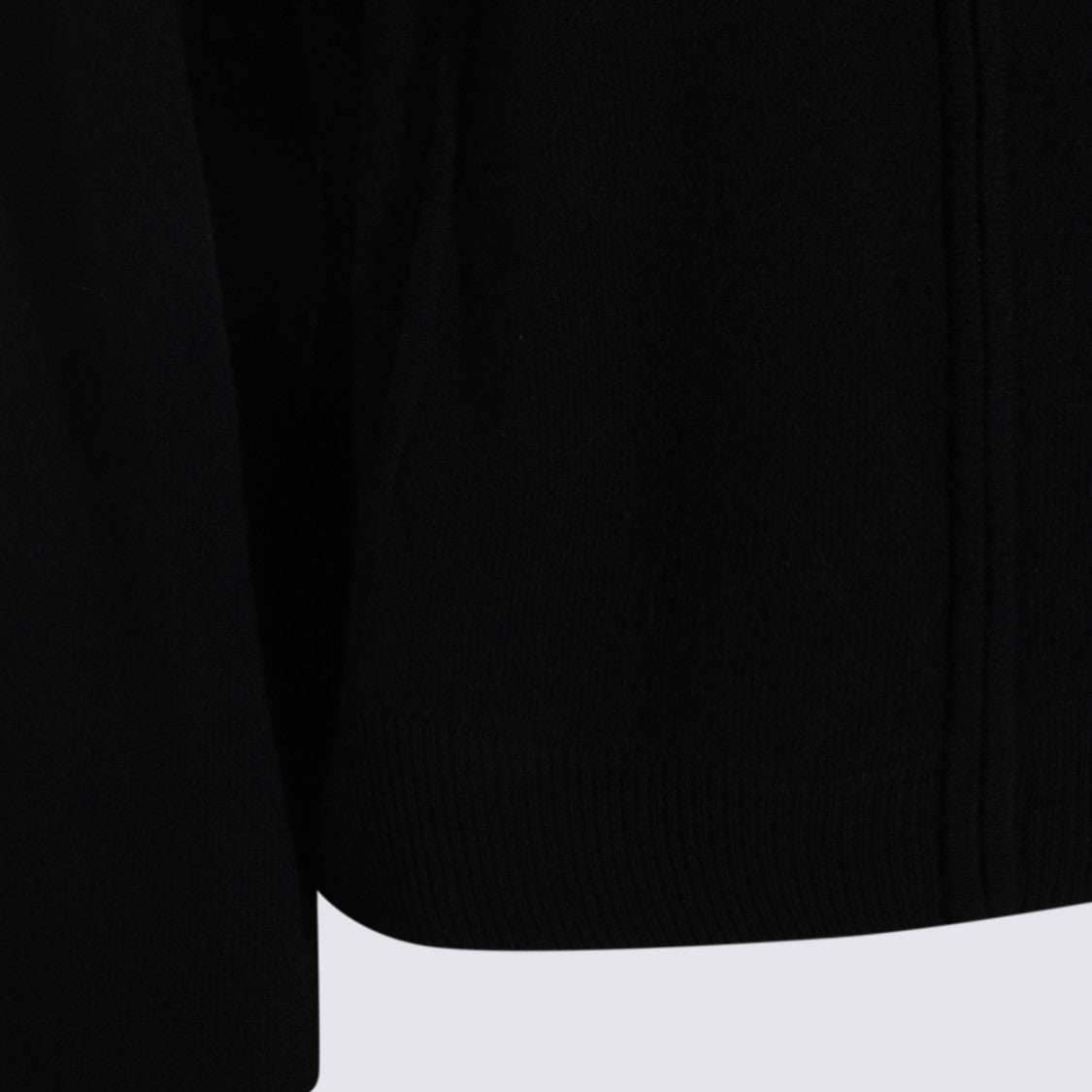 Allude Black Wool Sweatshirt