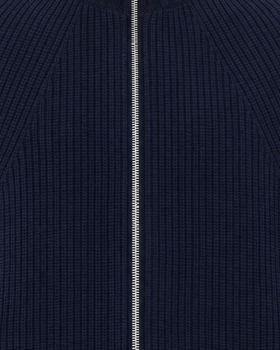 Carhartt Wip Dark Navy Banley Heavy Wool Nylon Knit Jacket