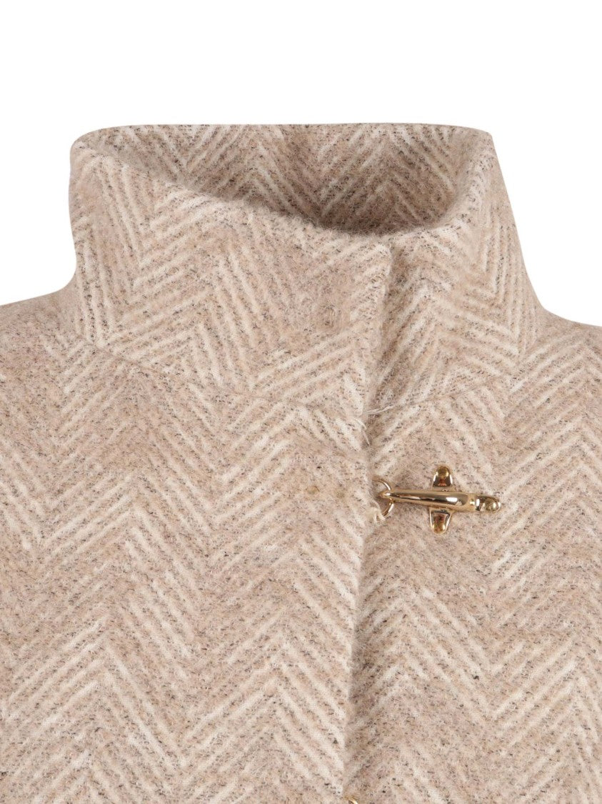 Fay Structured Herringbone Cape