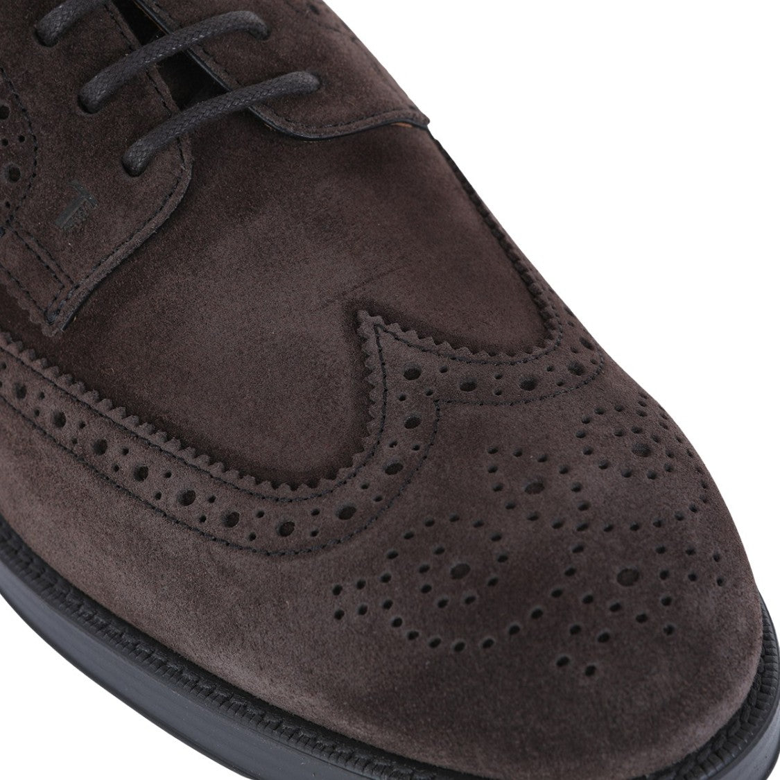 Tod's Wingtip Brogue Flat Shoes With Lace-Up Closure