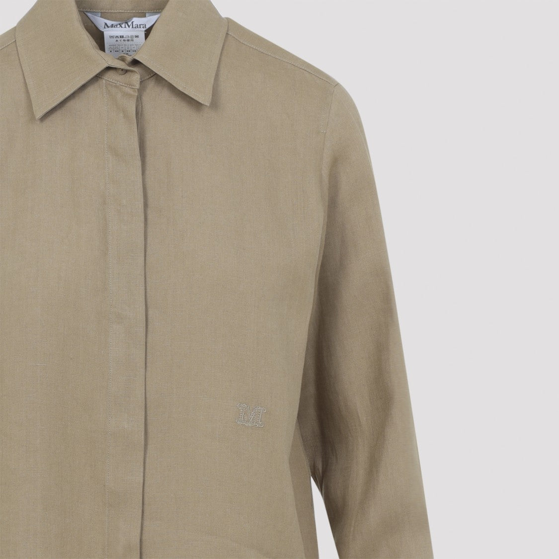 Max Mara Long-Sleeved Linen Shirt