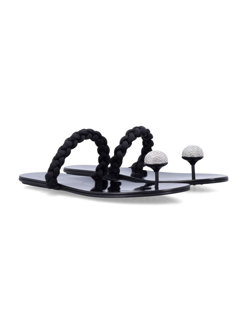 Pedro Garcia Black Pipa Sandals