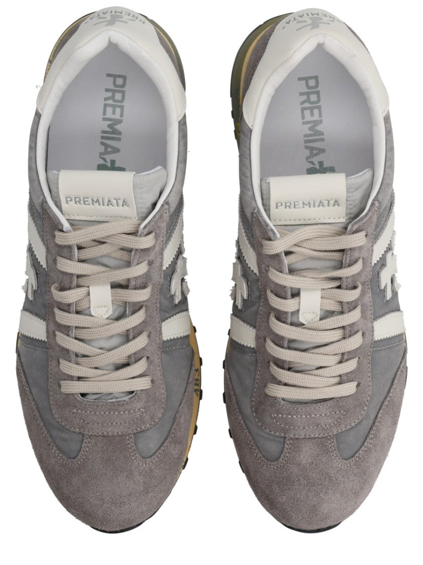 Premiata Lucy Muted Grey Suede Sneakers