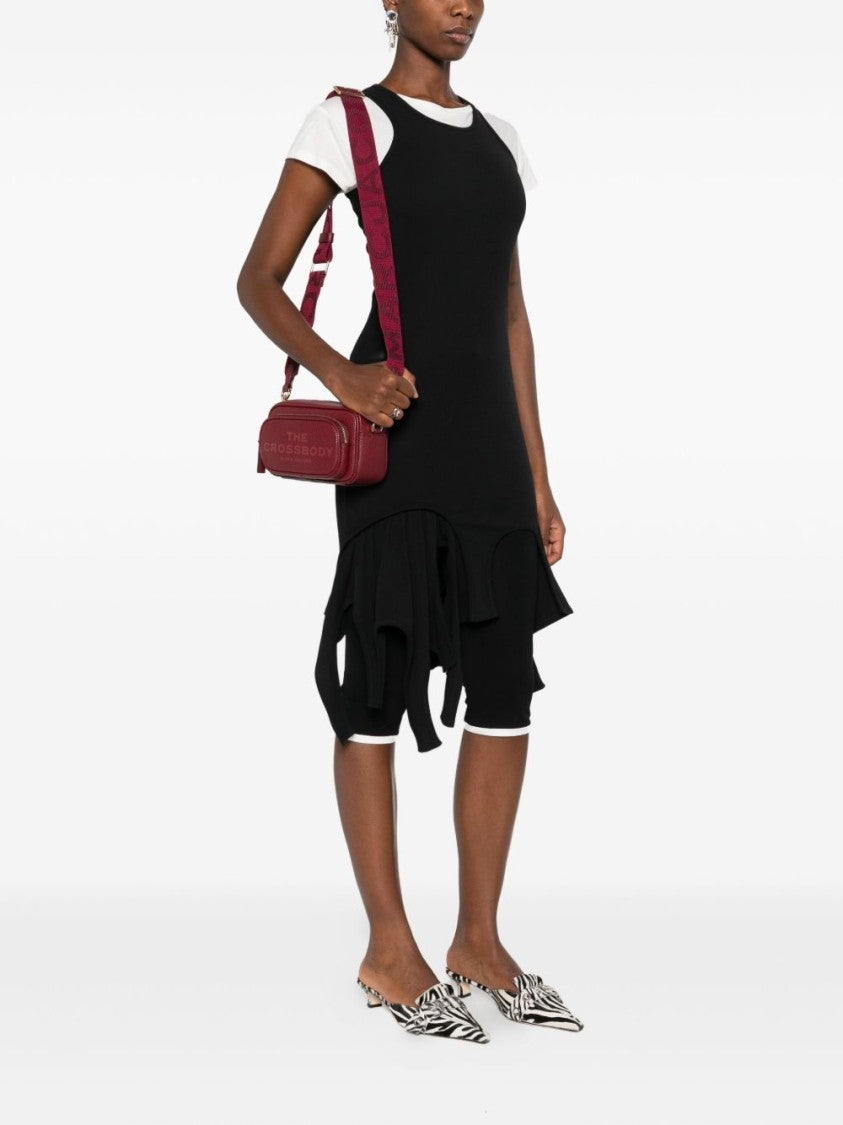 Marc Jacobs Textured Leather Shoulder Bag With Adjustable Strap