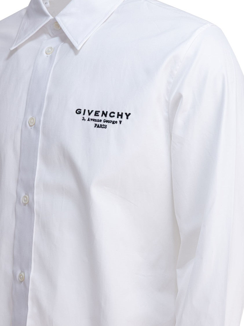 Givenchy Poplin Shirt Embroidered Logo