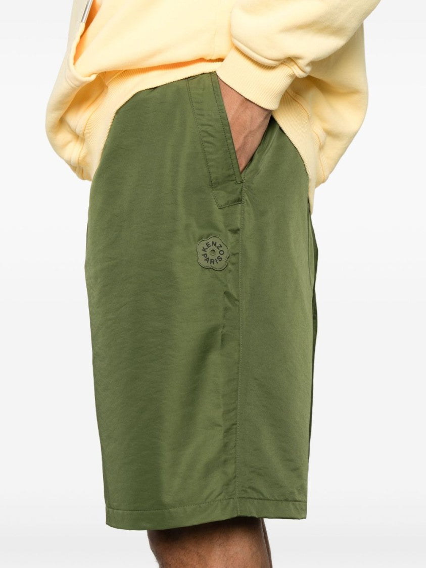 Kenzo Olive Green Elasticated Waistband Shorts