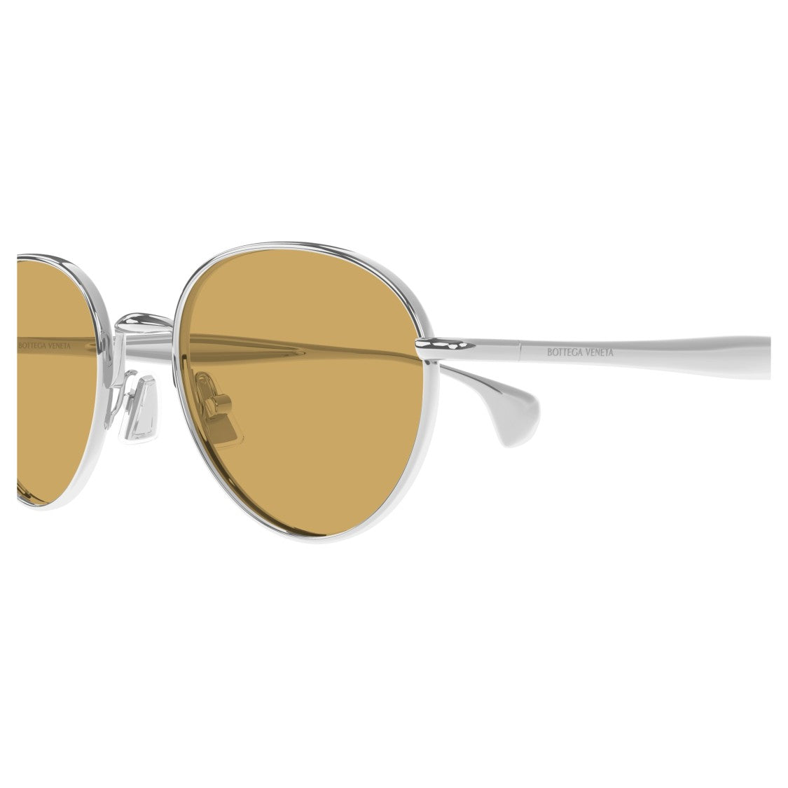 Bottega Veneta Bv1396s Thin Silver Metal Frame Sunglasses