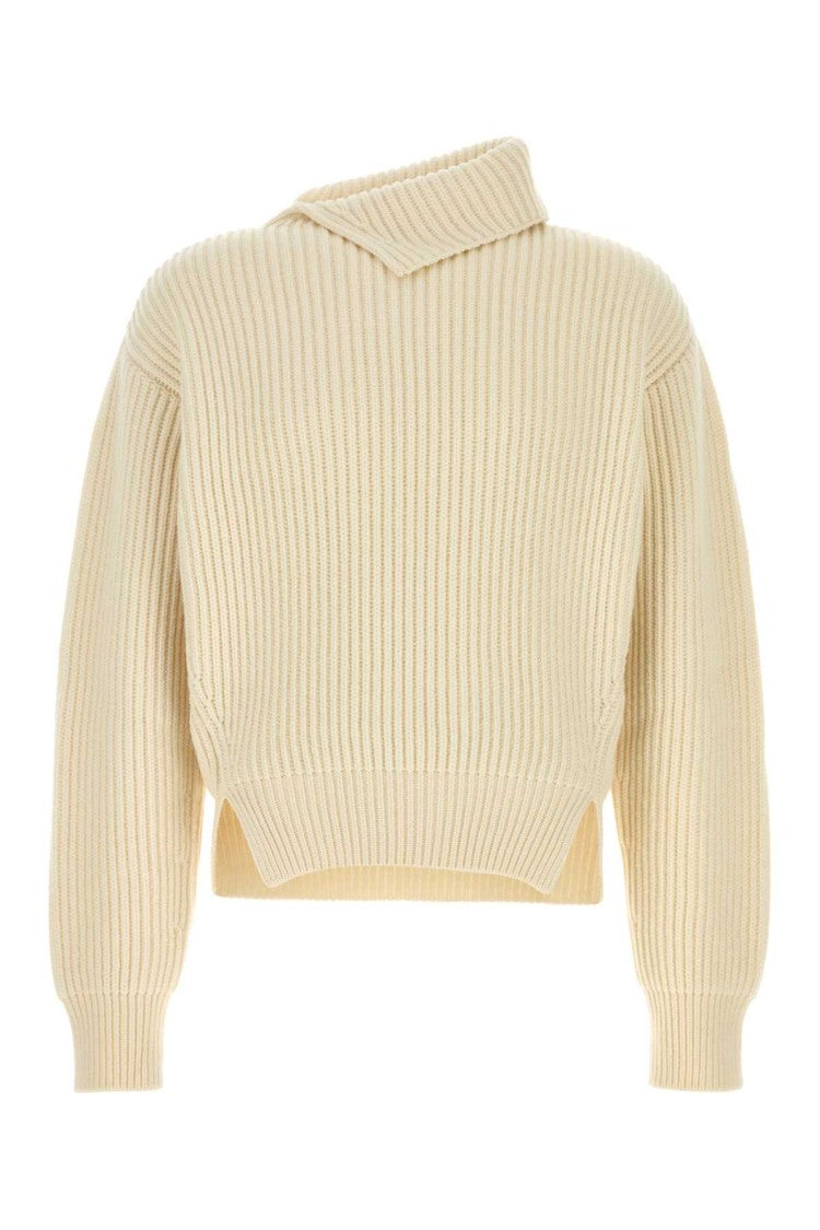 Jil Sander Ivory Wool Sweater