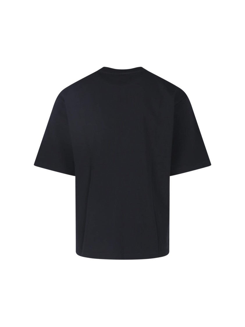 Dsquared2 Black Cotton Logo Printed T-Shirt