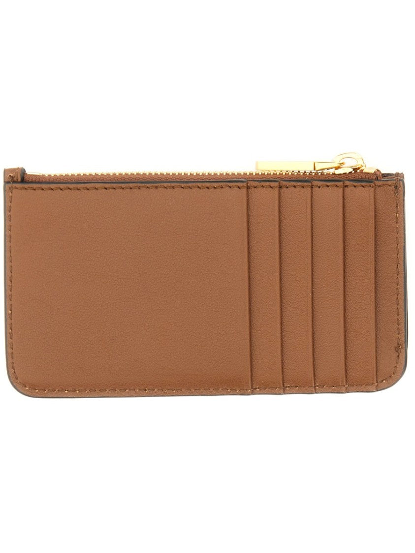 Bally Brown Leather Card Holder